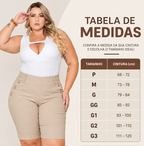 Kit 5 Bermudas Femininas Social Cintura Alta Bengaline – Movety