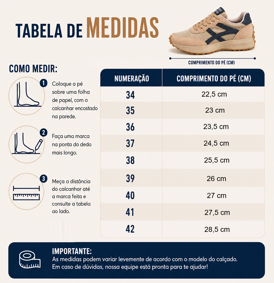 Tênis Casual Feminino Confortável Stay + Palmilha de Brinde